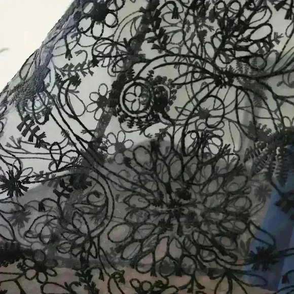 Black Lace Overlay Dress - Picture 6 of 8